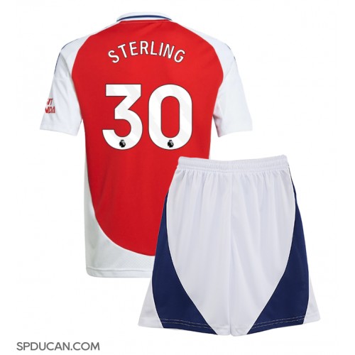 Dječji Nogometni Dres Arsenal Raheem Sterling #30 Domaci 2024-25 Kratak Rukav (+ Kratke hlače)